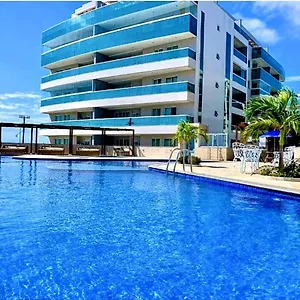 Paraíso Em Com Vista Mar, Churrasqueira, Sauna E Piscina Apartamento